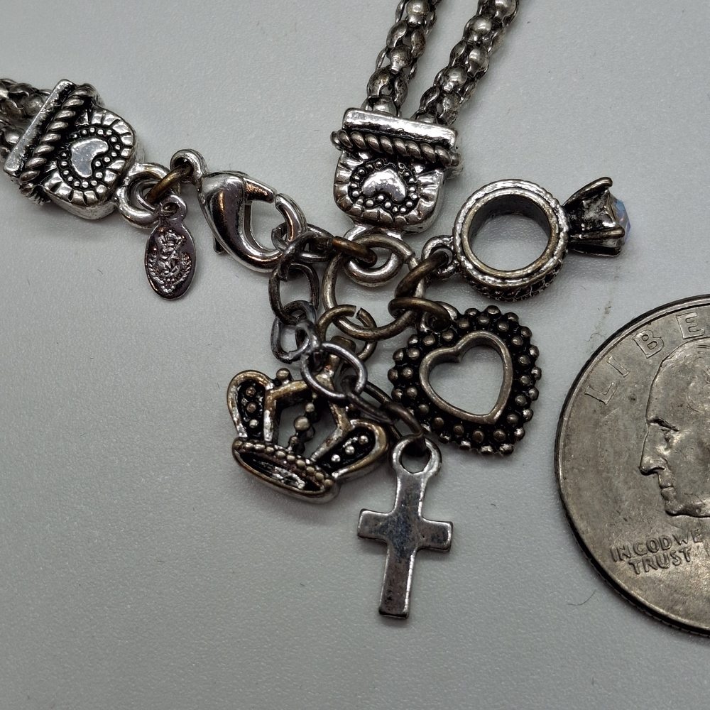 Premier Designs Silver Bracelet with Crown Charm - Picture 4 of 7